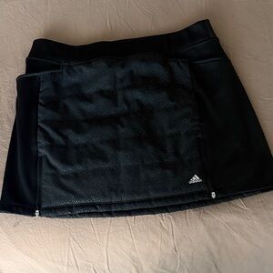 Adidas Quilted Golf Skirt in Black